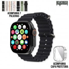 Relógio Smartwatch 7 em 1 RG-W64 Revenger - Preto